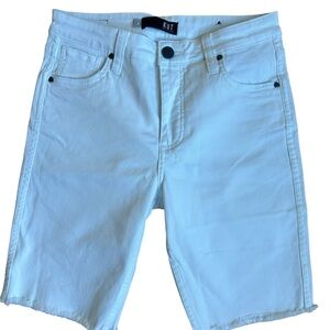 Kut Sophia Bermuda high-waisted white shorts size 4
